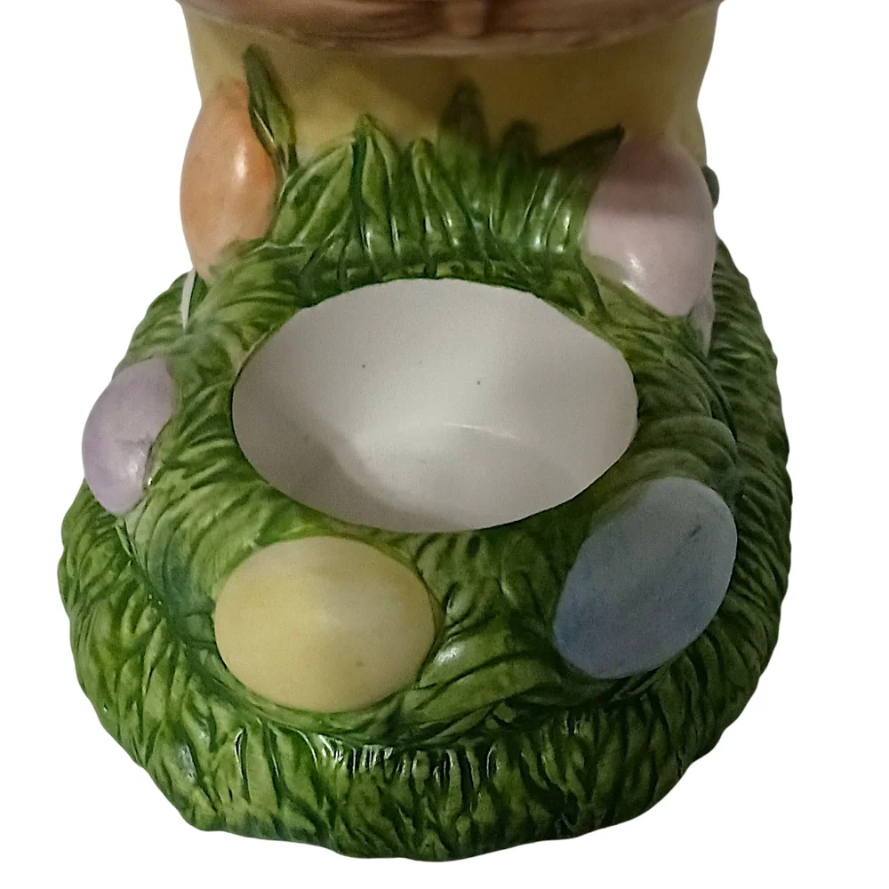 Laurie Korsgaden Easter Bunny Wax Warmer Ceramic Watercolors Springtime‎ Vintage